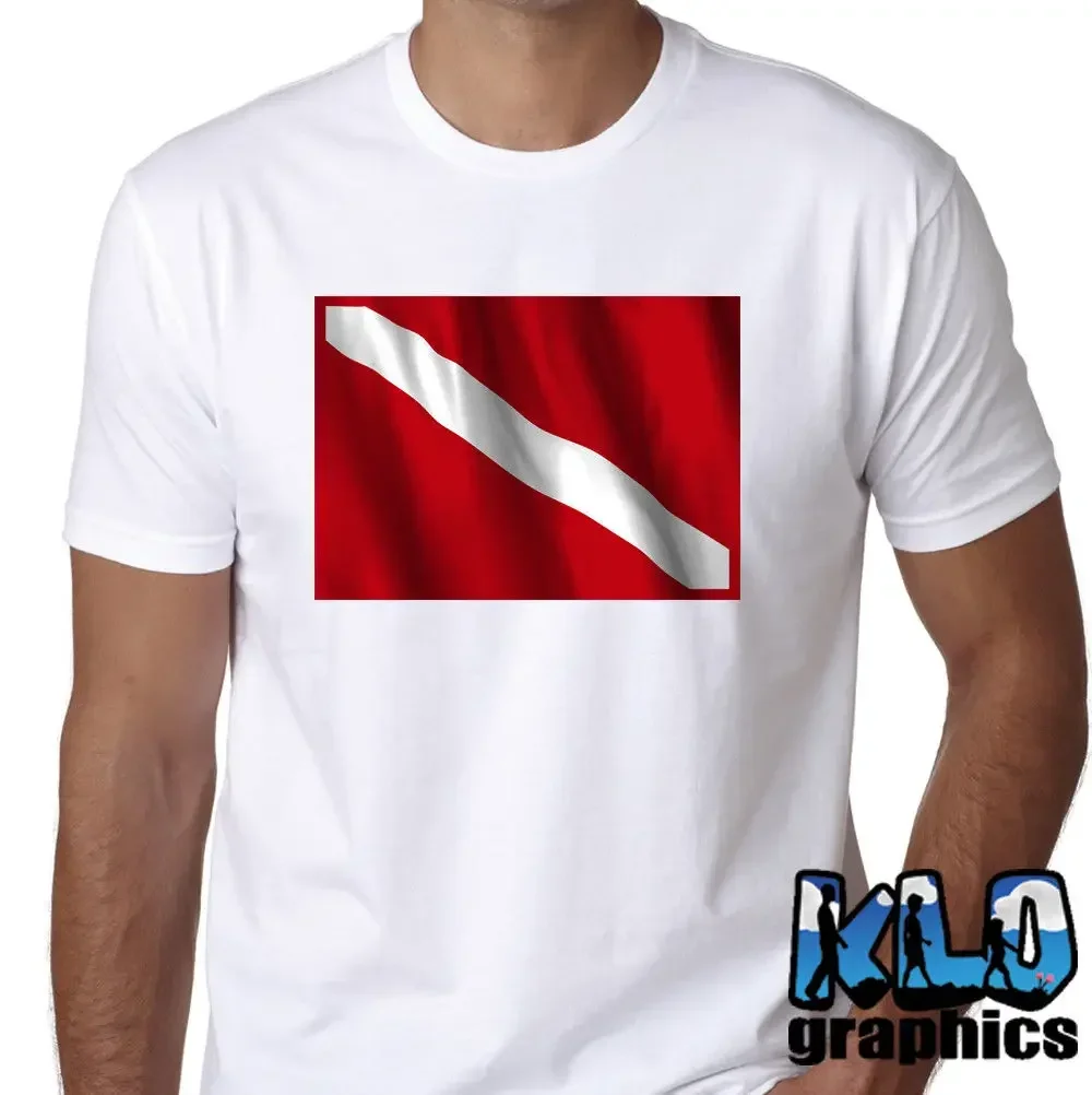 Newest Fashion Diver Down T-Shirt Scuba Diver Ocean Underwater Treasure Hunter Wreck Dive100% Cotton Humor  Tee Shirts