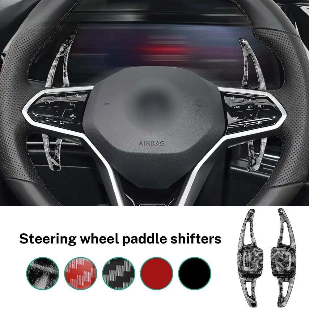 For Volkswagen Golf 8 2020-2022 Steering Wheel Paddle Shifters ABS Gear Shift Extensions Interior Accessories Styling