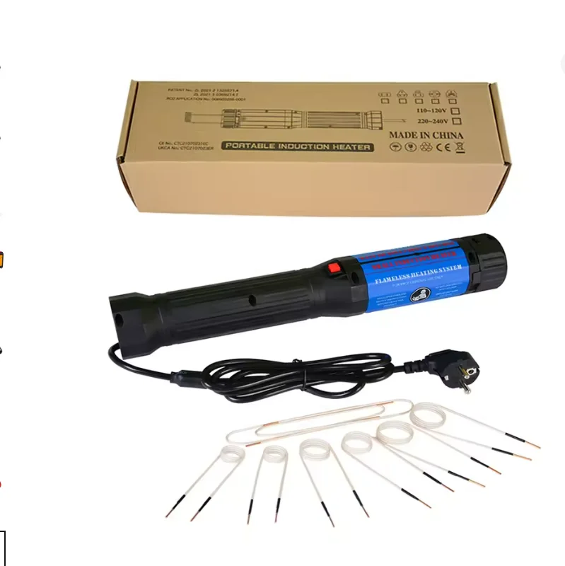 

Индукционный нагреватель 1400 Вт, комплект для ремонта автомобилей, безпламенная индукционная нагревательная машина, 3/8 катушек, инструмент для авторемонта