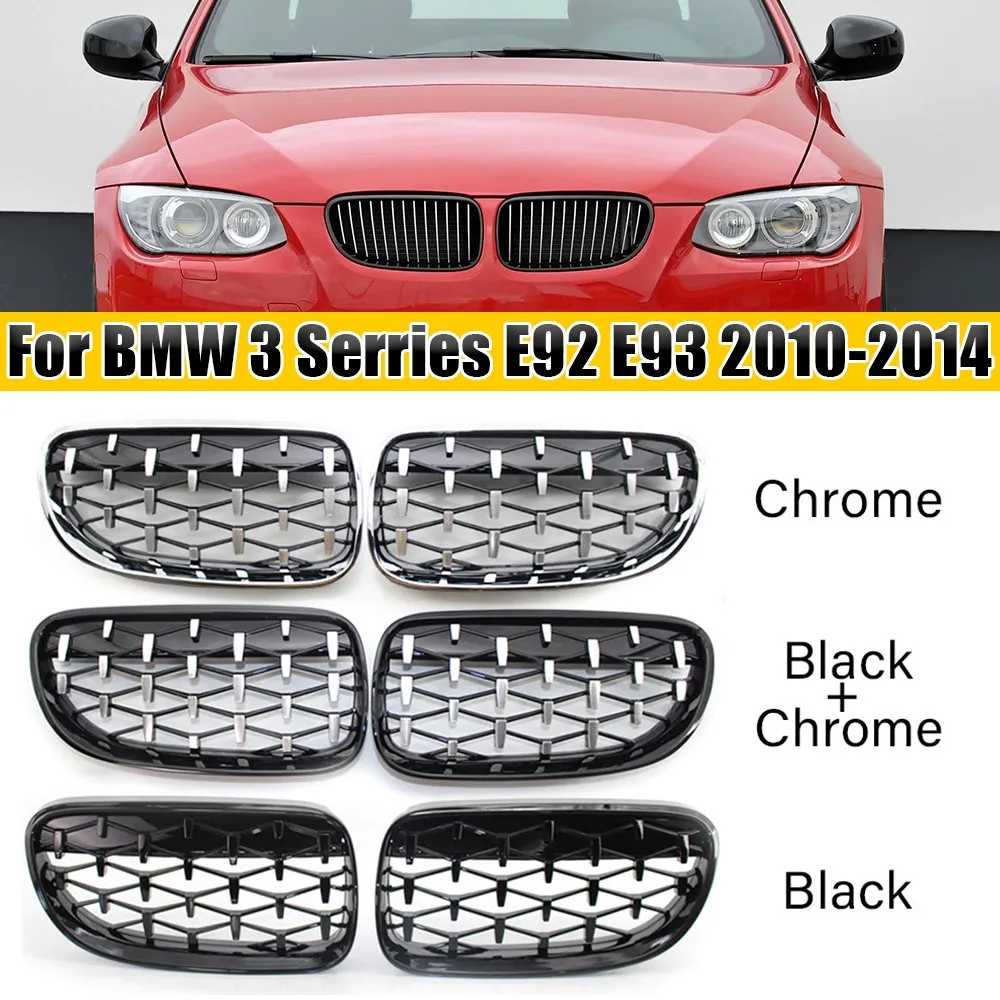 

Для BMW 3 серии E92 E93 Facelift 2010-2013 2x автомобильная решетка из АБС-пластика, передняя решетка почек, ромбовидный стиль 51137254967 51137254968, детали