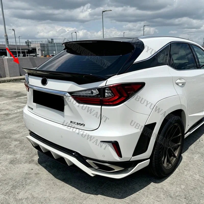 

FOR LEXUS RX RX200T RX450H 2016 2017 2018 2019 2020 Rear Trunk Lip Carbon Fiber Wing Spoiler Car Styling