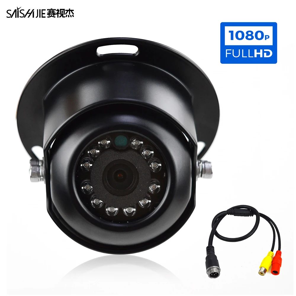 

Car Reversing Camera AHD 1080P IR Night Vision Waterproof Heavy Duty Dome Backup Camera for Truck Trailers Van Universal Mount