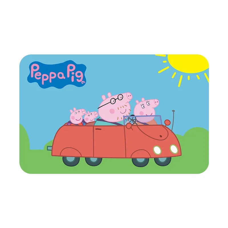 Alfombra de baño de Anime Peppa Pig, felpudo antideslizante para suelo de bañera, ducha, absorbente, para habitación