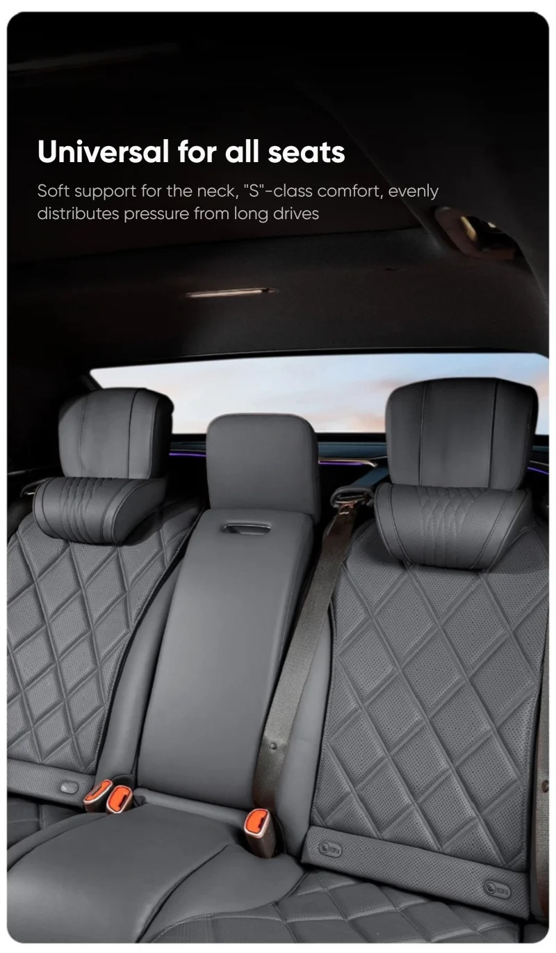 TazerApex Auto-Kopfstütze Universelles Reisekissen 3D Nackenkissen Nackenschutz Weiches Flauschiges Komfortables Nackenkissen Auto-Zubehör – Detail 6