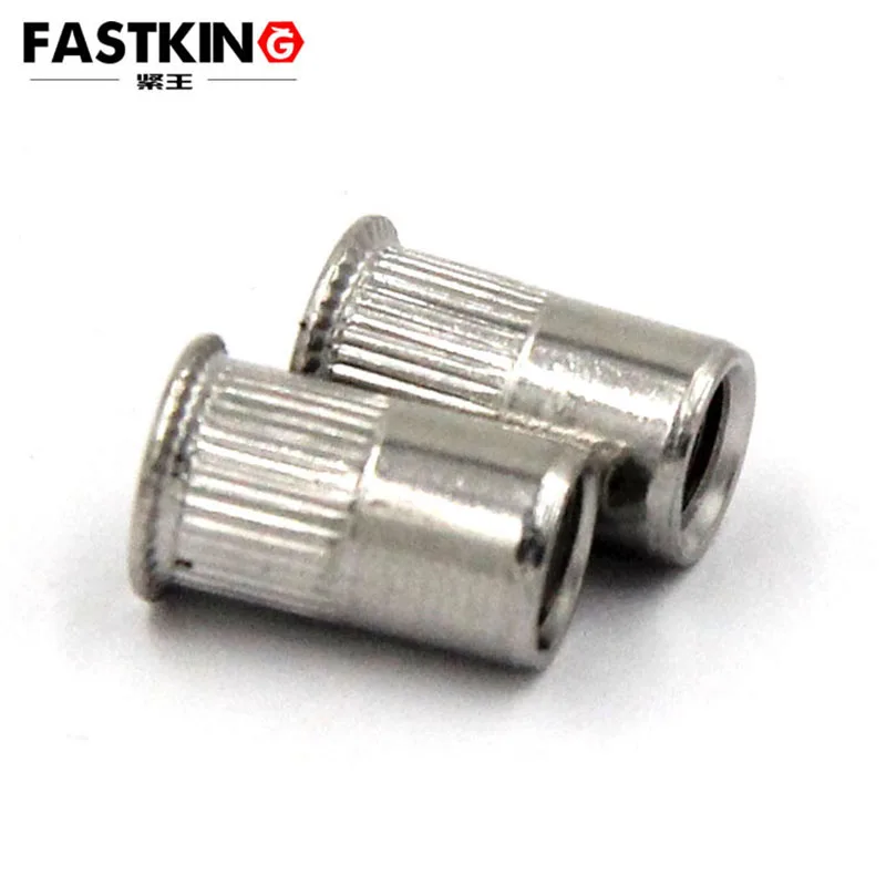 1-20Pcs/Bag M4*10 M5*12 M6*18 M8*17 SS304 Small Countersunk Head  Insert Nutsert Cap Rivet Nut