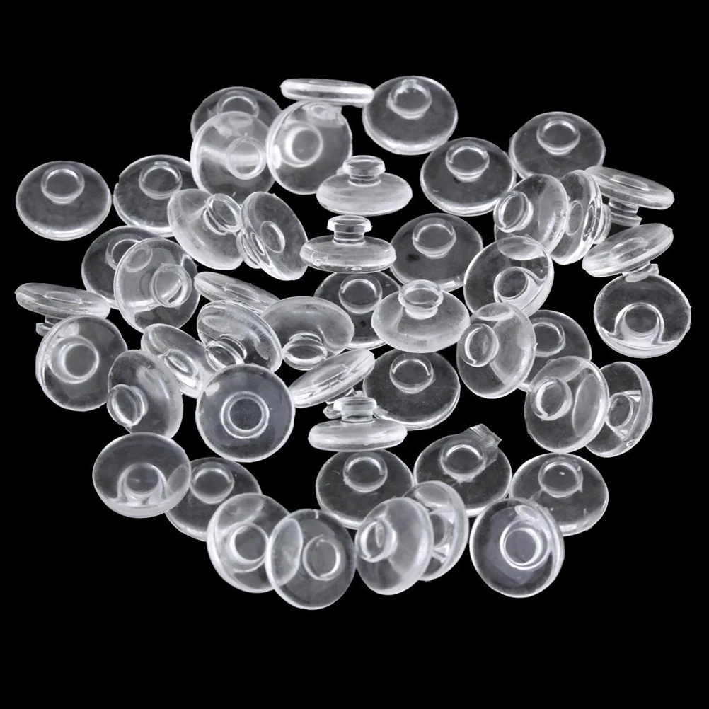 

25 Pairs Anti Slip Silicone Round Eyeglasses Nose Pads Transparent 9Mm Comfortable Glasses All Sunglasses Sport