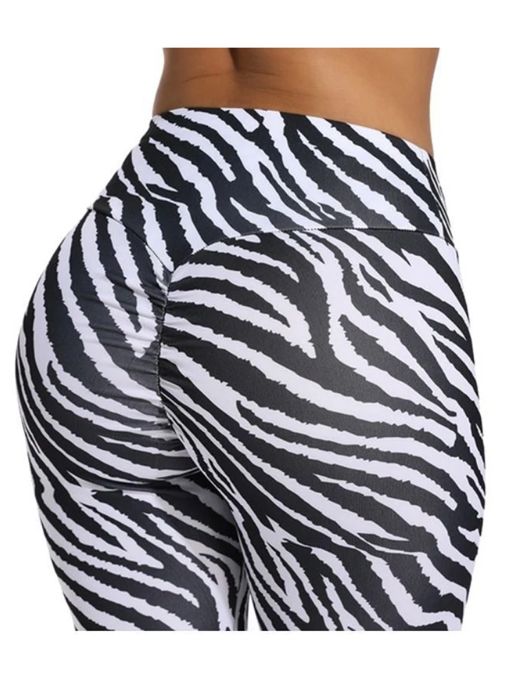 Leggings con estampado de serpiente para mujer, pantalones de cintura alta, mallas Push Up para Fitness, gimnasio, Yoga, correr, Verano