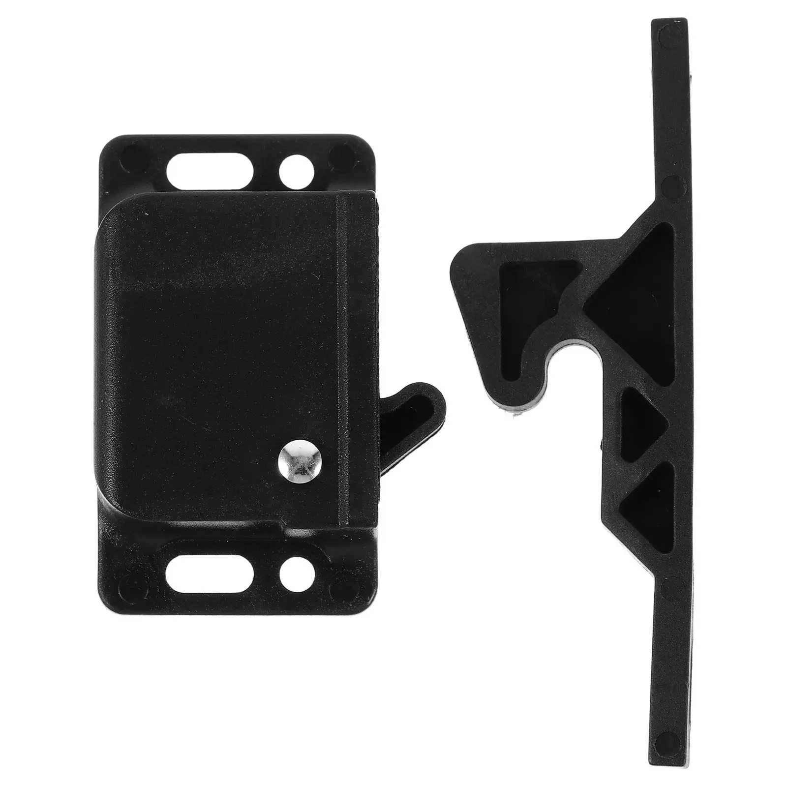 2Sets Pull to Open Grabber Latch Sidemount Cabinet Catch for Rv Motorhome Camper Trailer Boat Kitchen Cabinet Door