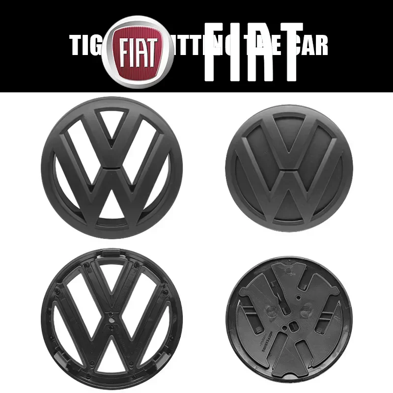 

2Pcs For Volkswagen Polo 2011 2012 2013 Car Emblem Front Grille Rear Trunk Lid Sticker Badge Decals Accessories VW Auto Styling