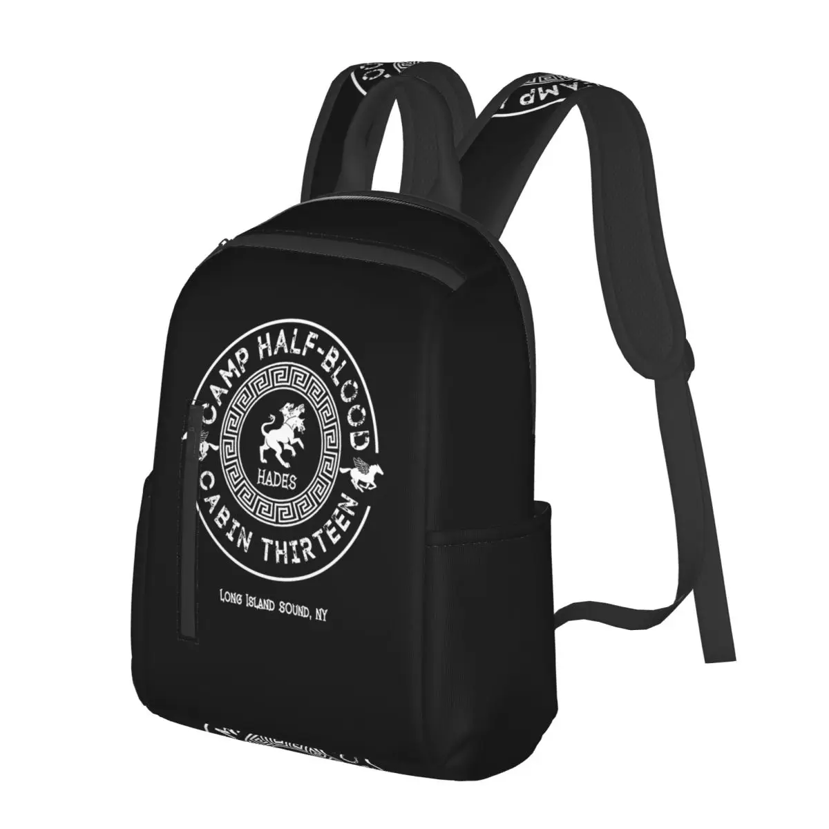 Cabin Thirteen Hades Percy Jackson Camp Half-Blood Student Backpack School Bag Hiking Travel Daypack for Boys Girls