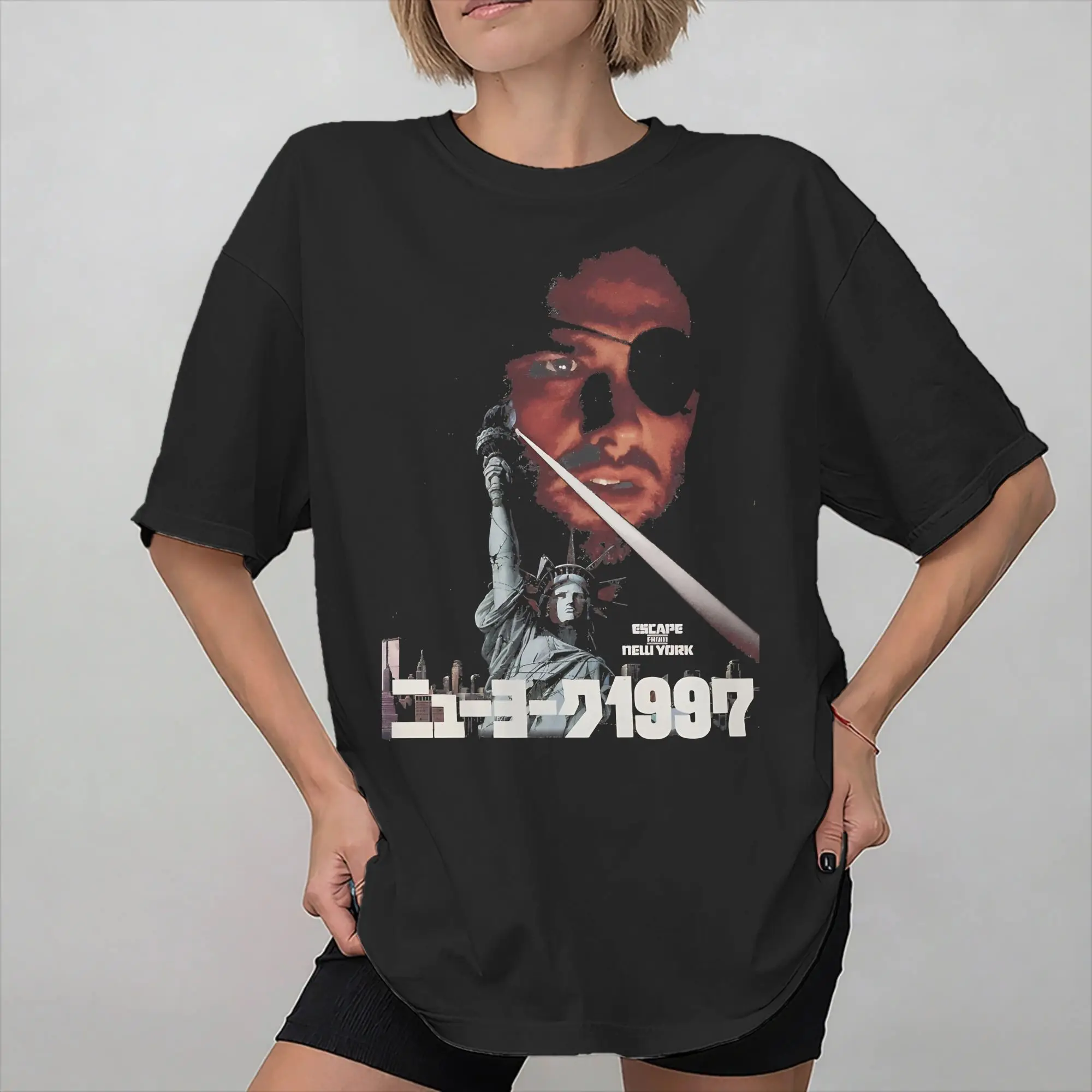 Escape From New York Snake Plissken  Merch Unisex T Shirts Cotton Tee Printed  Tops T-shirt