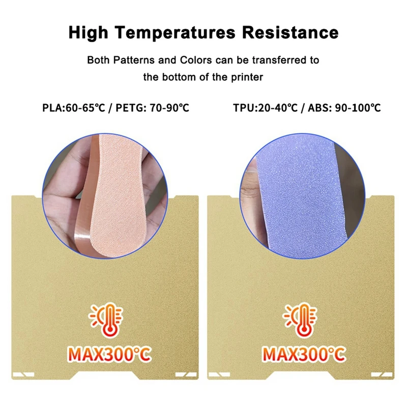 For H2D Build Plate Double-Sided Printing PEI Magnetic Sheet Textured Smooth Thickened Spring Steel Bed B-ABWY