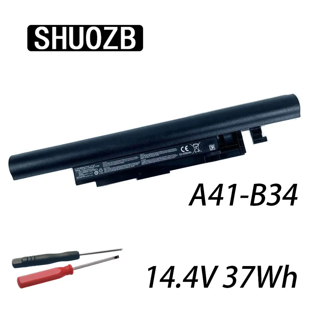 SHUOZB 14.4V A41-B34 A32-B34 A31-C15 Battery For Haier S500 Medion S4209 S4211 S4216 S4611 k560 K56L K5 Tongfang Ruirui V550