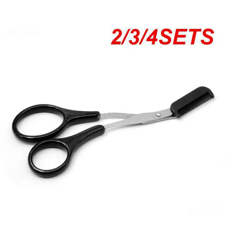 2/3/4SETS Eyebrow Scissors Professional Scissors Sewing Scissors Eyebrow Shaping Tool Makeup Tools Eyebrow Shaving Knife