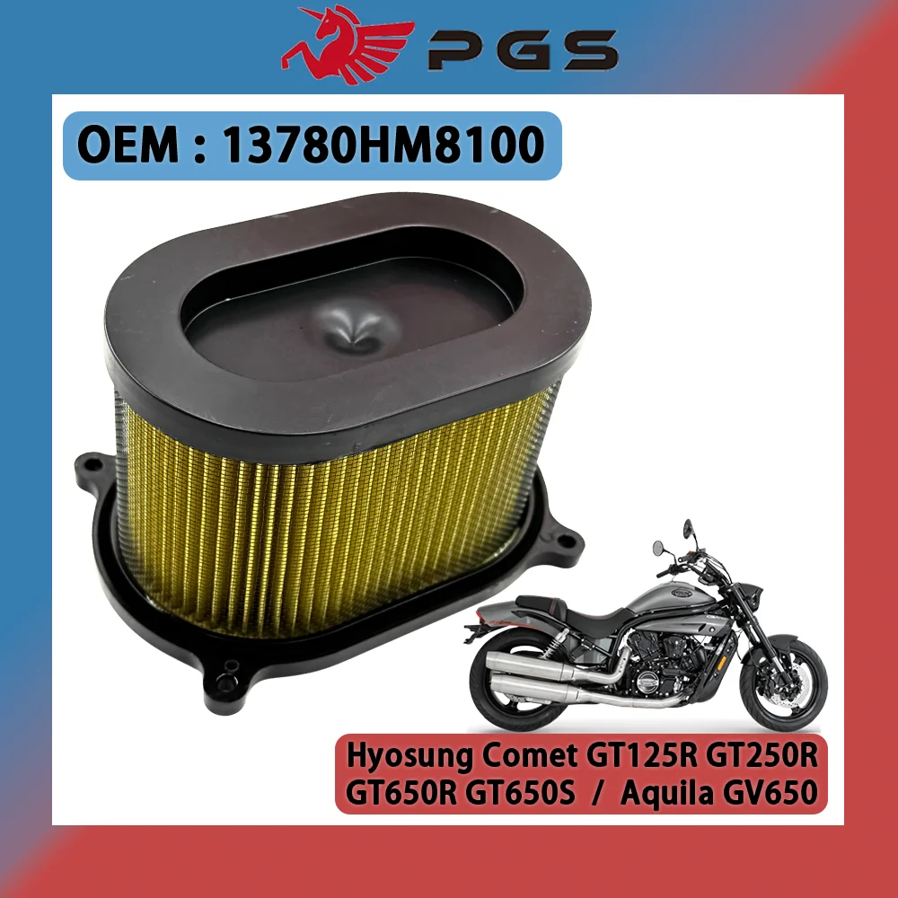 

Motorcycle Air Filter Intake Cleaner for Hyosung Comet GT125R GT250R GT650R GT650S Aquila GV650 13780HM8100