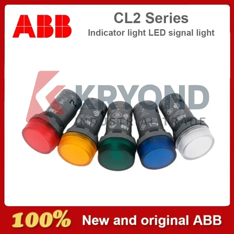 ABB CL2 سلسلة LED مصباح إشارة CL2-502R CL2-502G CL2-502Y CL2-502L CL2-502C CL2-523R 24V AC/DC المنتج الأصلي
