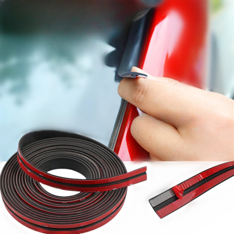 

1/2m DIY Car Window Sealant Rubber Stickers Sunroof Sealed Strips Seal Trim Car Front Rear Windshield Stickers Auto Accessories