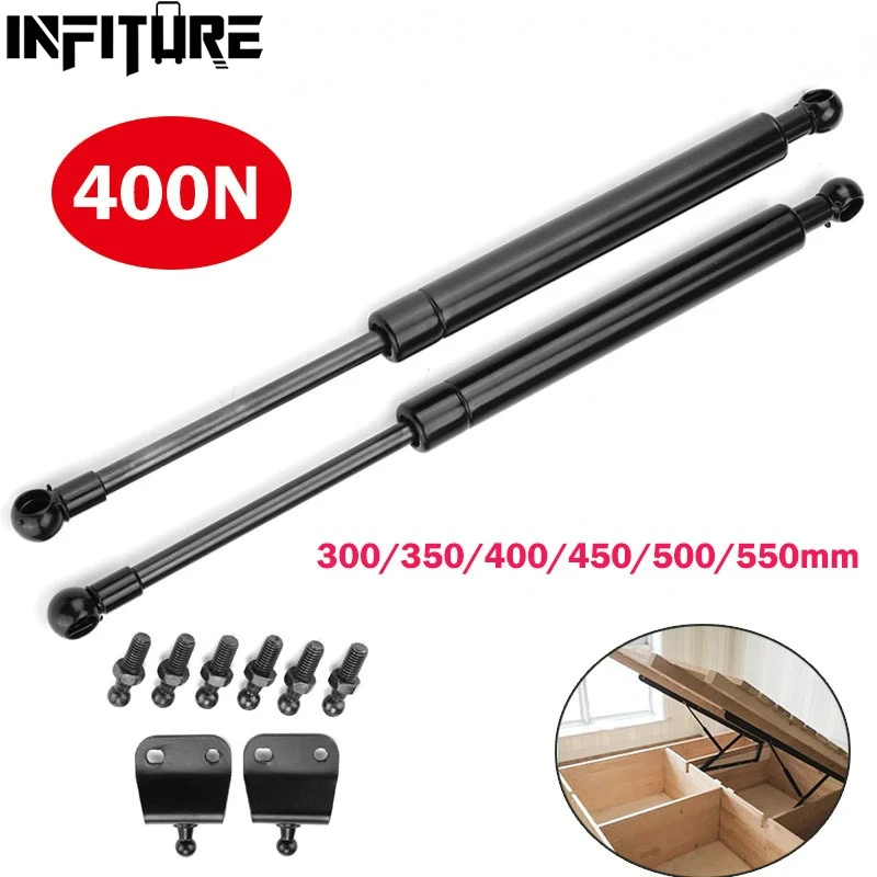 2pcs 400N For Boot Bonnet Car Caravans Doors Windows Hatches Boat Bus 300/350/400/450/500/550/600mm Gas Strut Bars Gas Spring