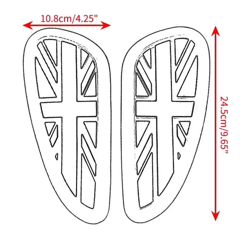 Motorcycle Tank Pads Fuel Gas Knee Grip Traction Pads Side Decal For Triumph Thruxton Bonneville Scrambler Street Twin T100 T120