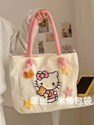 Ins Sweet Kawaii Sanrio Hello Kitty Anime Handbag Cute Cartoon Crossbody Bag Y2k Large Capacity Backpack Gifts for Girls