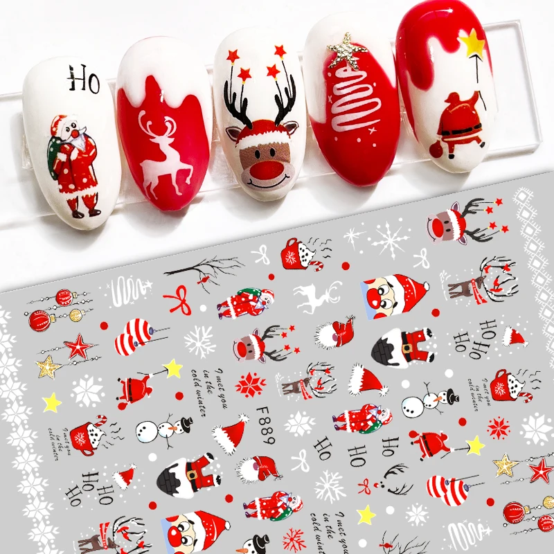 ملصقات ثلاثية الأبعاد لفن الأظ - مراجعة Nail Art Xmas 2025 وسعره