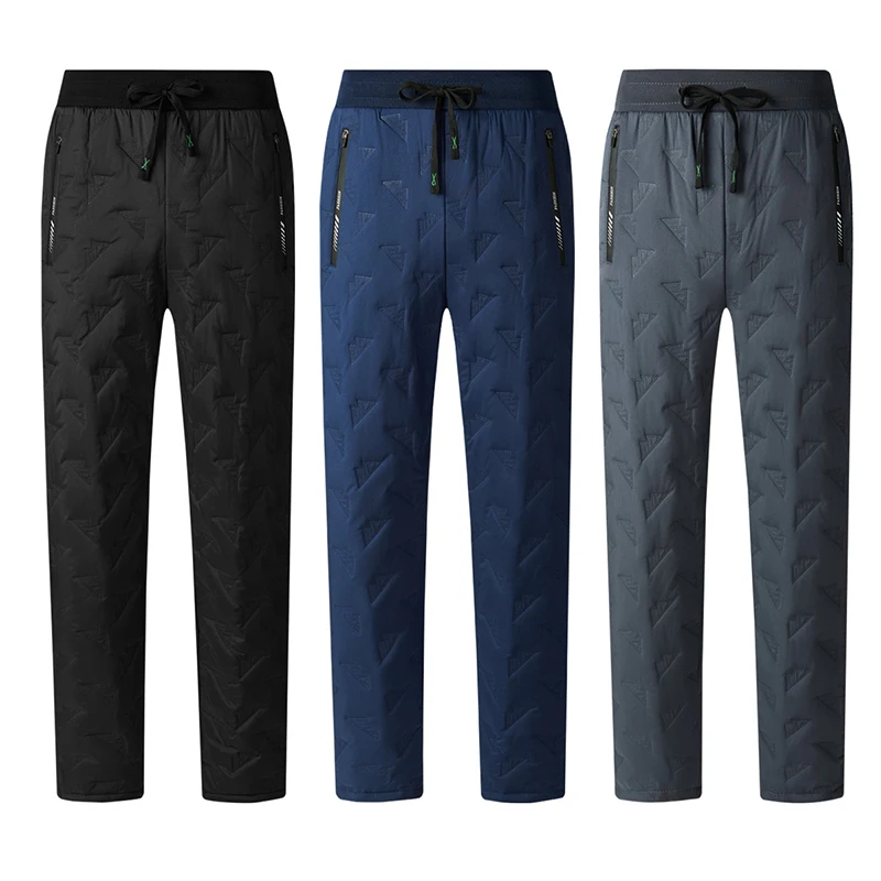 Męskie spodnie dresowe zimowe, pluszowe, grube, z polaru, z wełny jagnięcej, termiczne, codzienne, wiatroodporne, ciepłe, proste spodnie.