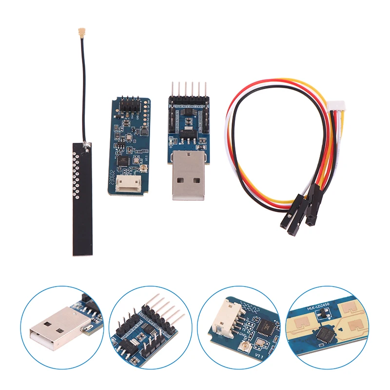 Mini HLK-LD2450 24G Smart Home Motion Target Tracking Radar Sensor Module Test Distance Angle Speed