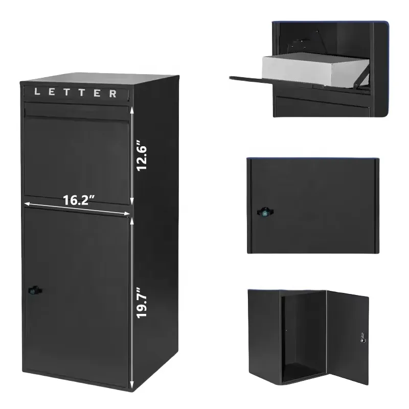 2026 Hot Sale Wall-Mounted Outdoor Parcel Mailbox with Safety Lock Large Capacity