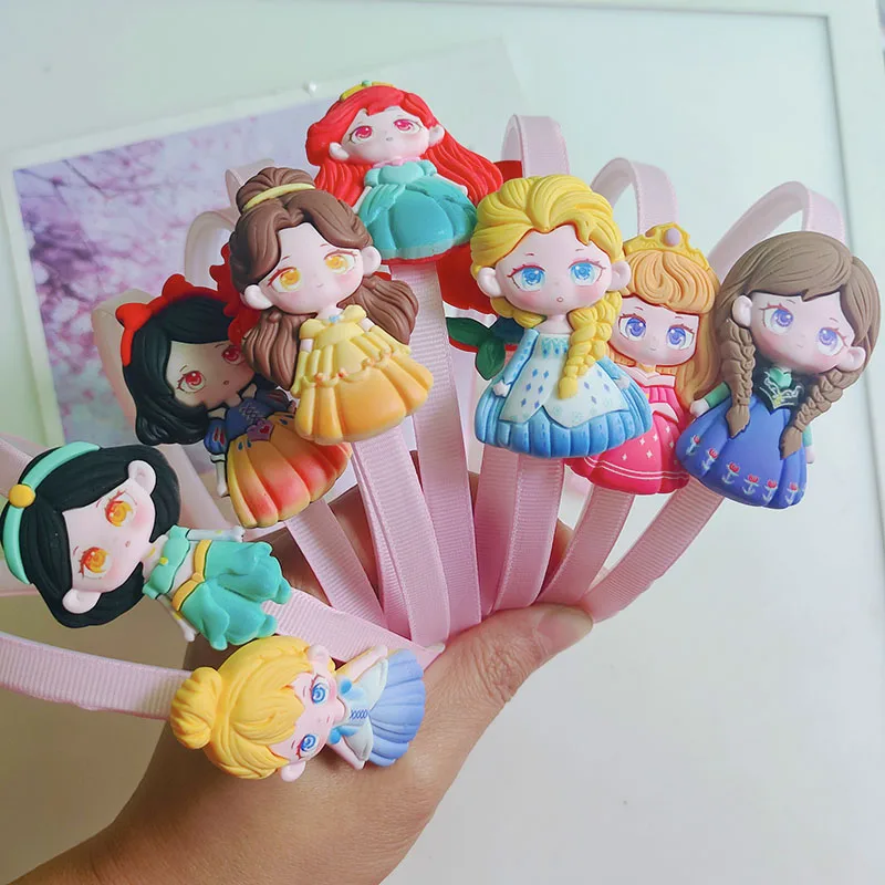 Girls Trendy Princesss Hairbands New Children Step Teeth Headbands Kids Cartoon Princess Hair/Head Hoop Hair Accessories