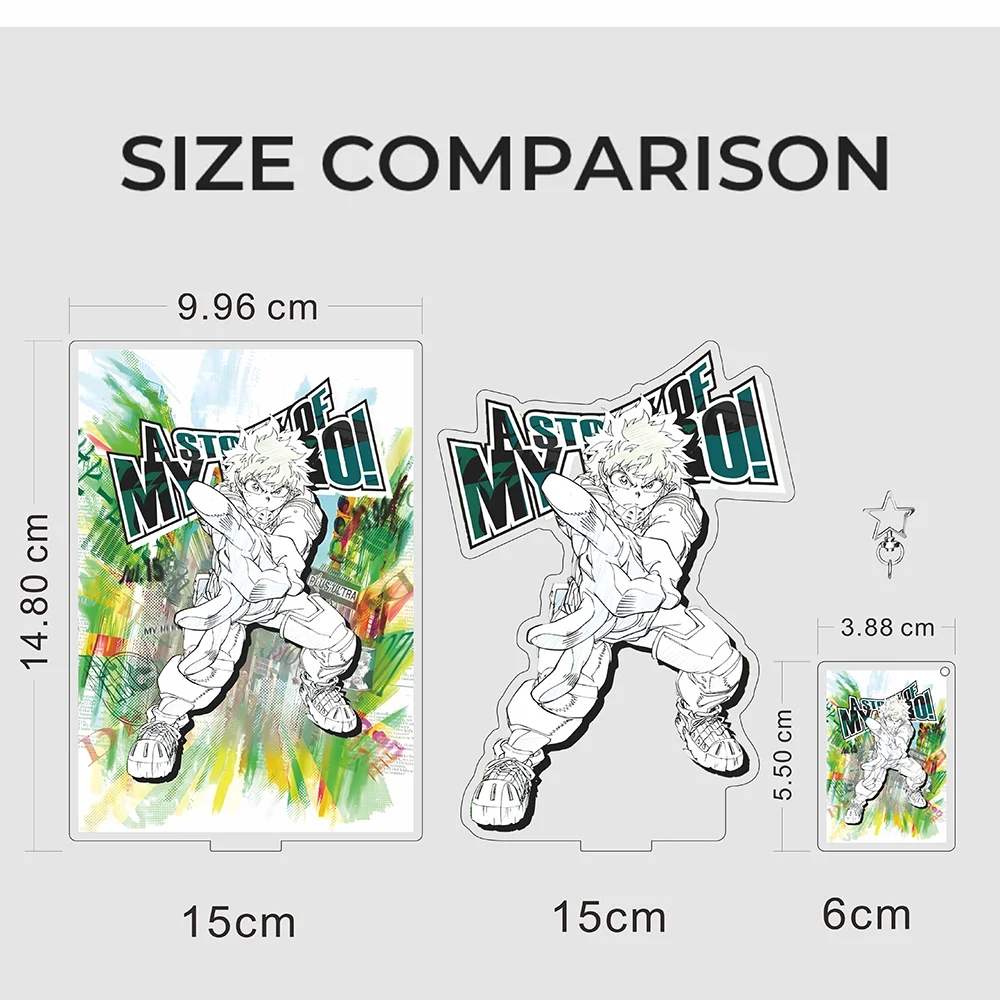 New My Hero Academia Sketch Series Acrylic Stand & Keychain Bakugo Deku Anime Table Decor Backpack Pendant Birthday Holiday