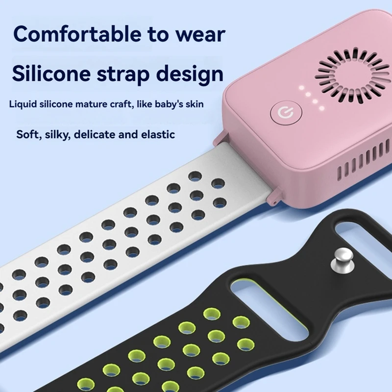 มินินาฬิกาพัดลมเครื่องทําความร้อนเครื่องปรับอากาศสร้อยข้อมือ Semiconductor เครื่องทําความเย็นเครื่องทําความร้อน USB แบบพกพานาฬิกาพัดลม B