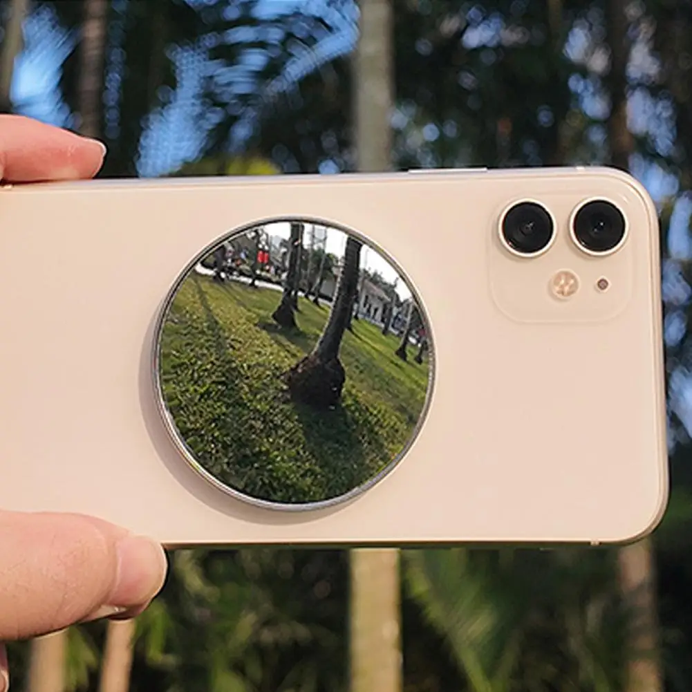 Handheld Selfie Mirror Portable Round Reflection Convex Mirrors for Photography Prop Vlogging Traveling Accessories