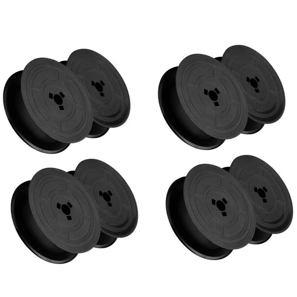 4Pcs GR4 Typewriter Ribbon Typewriter Ribbon Twin Spool Replacement for Olivetti Lettera Typewriter (Black)