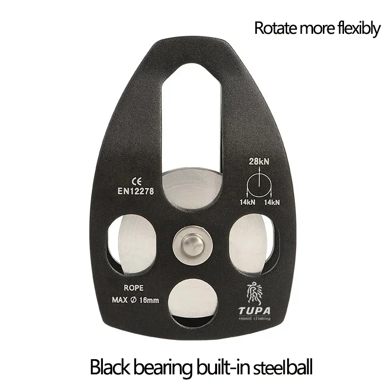 

Mobile Side Plate Working At Height Transport Lifting Heavy Objects Hoisting Wheel Sling Aluminum Pulley For Crossing
