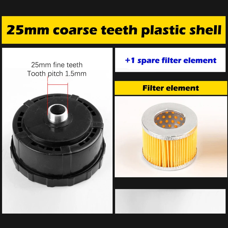 Schroefdraad Luchtcompressor Onderdelen Stille Olievrije Luchtcompressor Filterelement Geluiddemper Dempers Luchtcompressor Inlaat