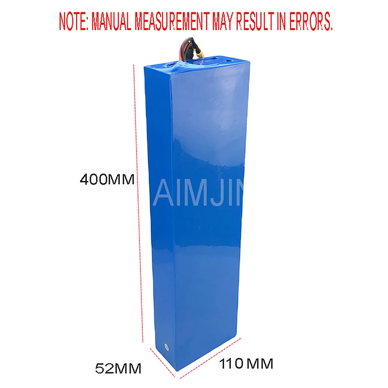 Lithium Ion Battery 13S4P 48V , Suitable for 12800 mAh 54.6V BMS Electric Rechargeable lithium battery pack