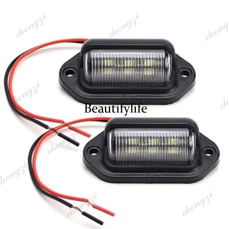 LED License Plate Light Car Truck Bus Trailer Tail Light Side Light 12-24V Universal