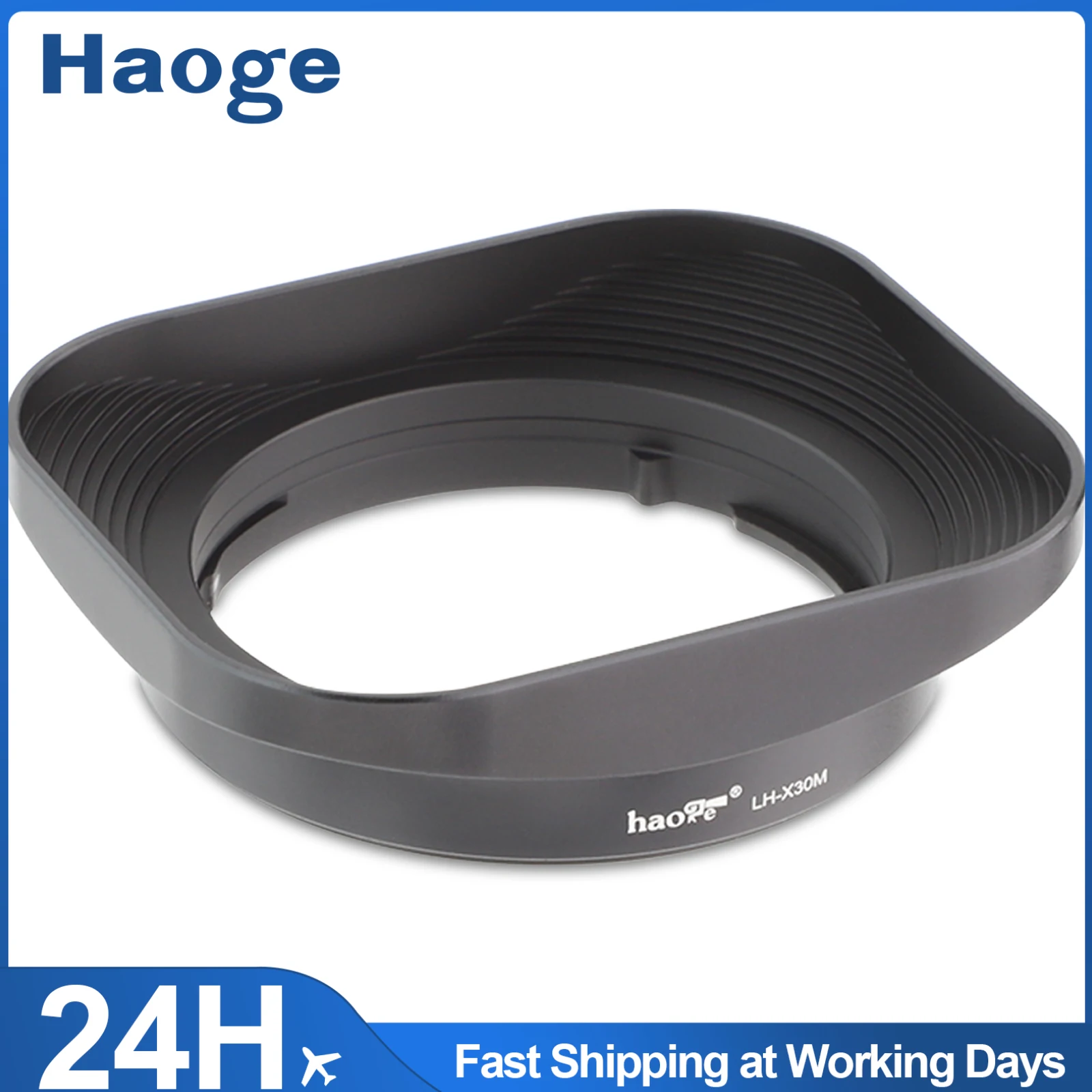 

Бленда Haoge LH-X30M для Fujifilm Fuji XF 30 мм F2.8 R LM WR Макрообъектив Металлическая квадратная байонетная бленда