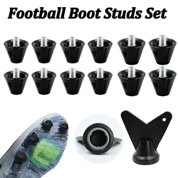 4/12PCS Football Boot Studs Replacement 13MM&16MM Football Shoes Cleats Spikes with Wrench Tool for Athletic Sneakers