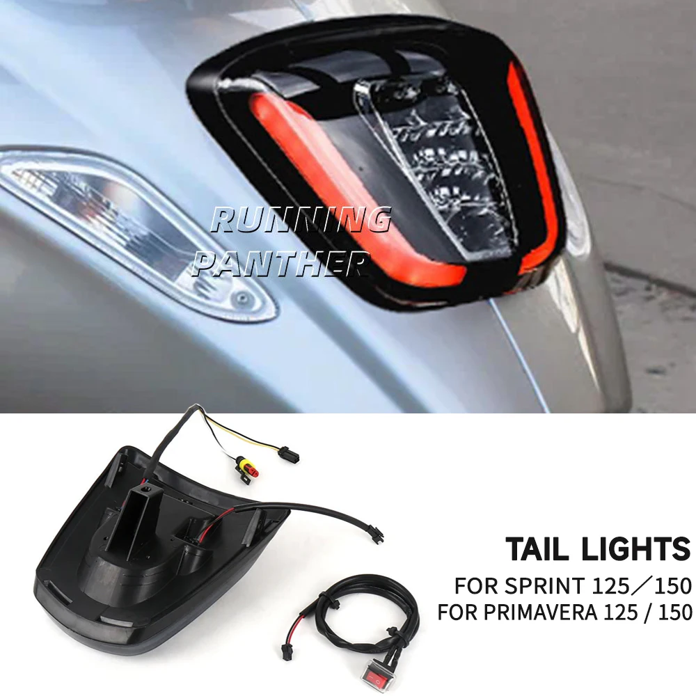 

Motorcycle LED Taillight Rear Brake Light For VESPA SPRINT PRIMAVERA 125 150 Sprint Primavera 150 125 Accessories