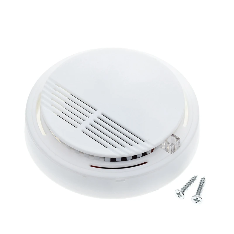 Independent Alarm Fire Smoke Sensor Detector 85dB Photoelectric Monitor Home Security System for Family Guard Office Restaurant