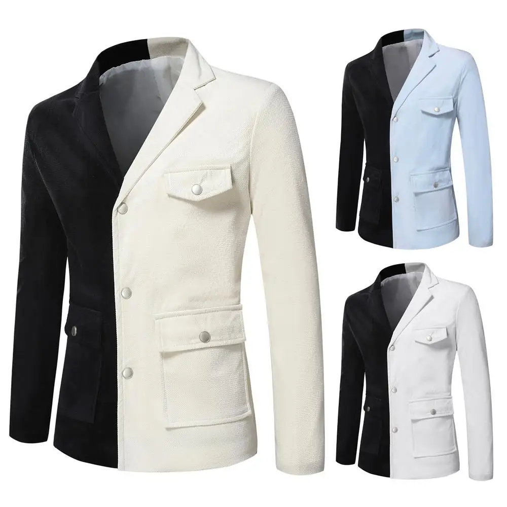 High Quality Men's  New Blazer Satin Comfortable Slim Business Blazer   Men Clothing