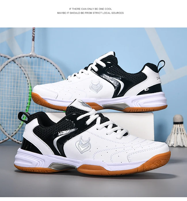 Herren-Badminton-, Tischtennis- und Volleyballschuhe, atmungsaktives Mesh-Material, Gummisohle, rutschfest, hinterlässt keine Spuren, Indoor-Sneaker für den Hallenbereich. – Detail 1