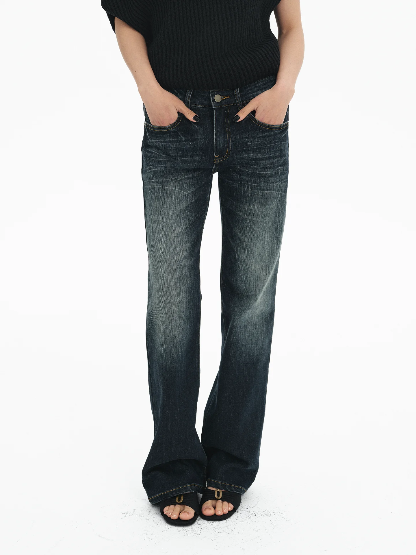 

Low Waist Straight Leg Jeans Heavy Du Waed Ba Paris Bule Casual Cotton Denim Women's Spring Summer Autumn All Seasons