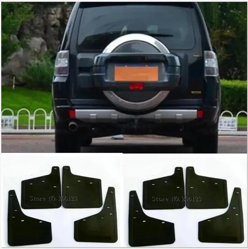 For Mitsubishi Pajero Montero 2007 - 2016 Car Front & Rear Mud Fender Flaps Splash Guards Mudflaps Mudguard 4PCS