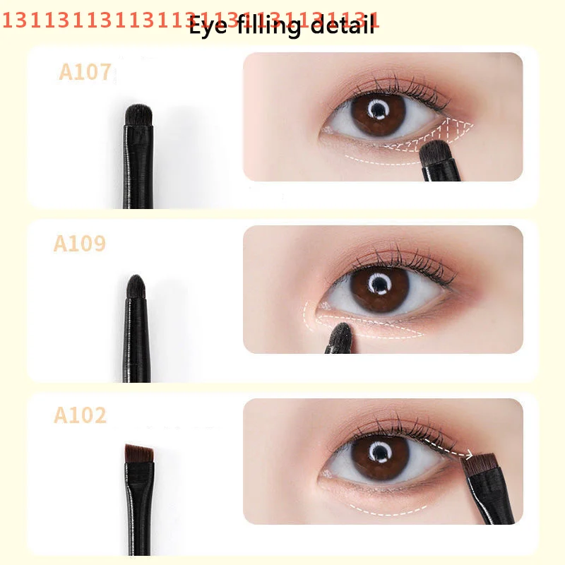 6 STKS Ogen Make-up Kwasten Set Professionele Zachte Contouren Oogschaduw Eyeliner Wenkbrauw Borstel Vrouwen Gezichtsschoonheid Cosmetische Tool