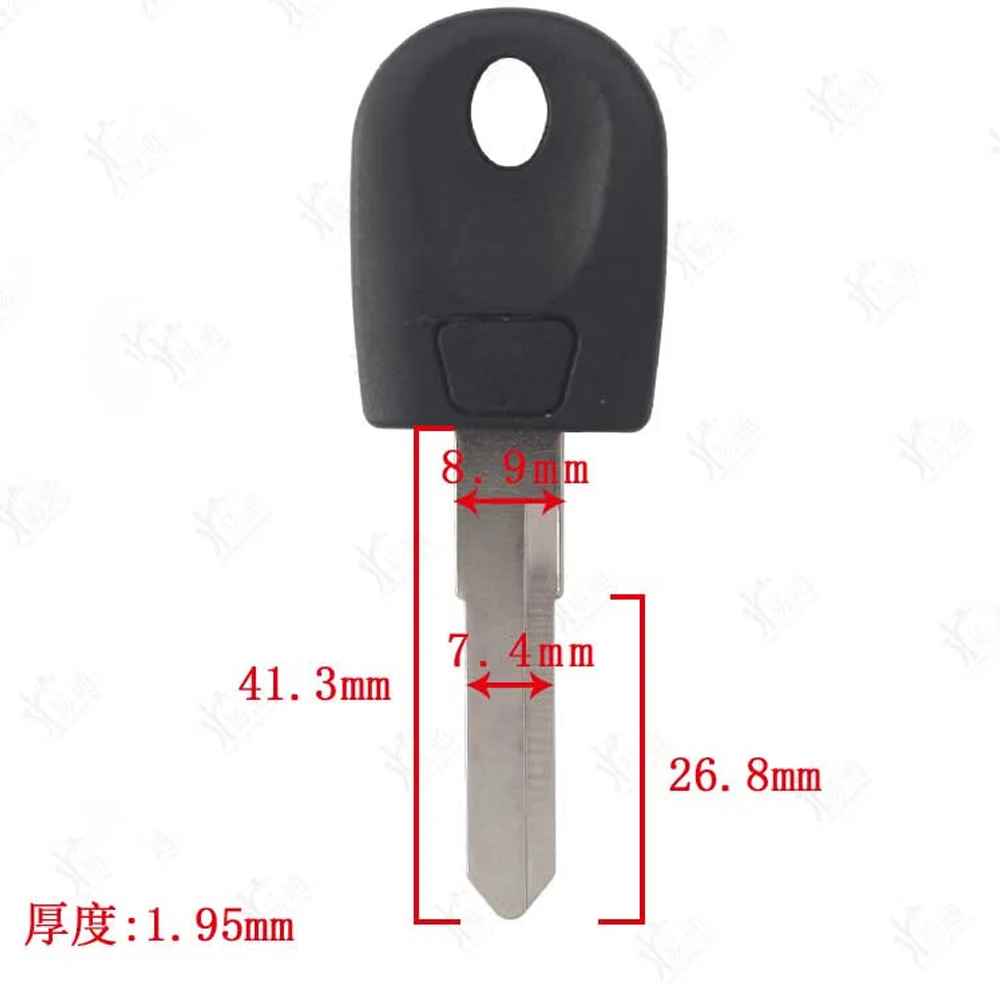 

10pcs Motorcycle Single Trough Key Motorbike Key Blank & Blade For Ducati 600 748 848 999 1098 800 900 Monster S2R/S4/S4R/ST3