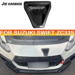 For Suzuki Swift Sport ZC33S, Car Front Bumper, Splitter Intake Carbon Fiber Vent Trim Body Parts Upgrade 2018-2023