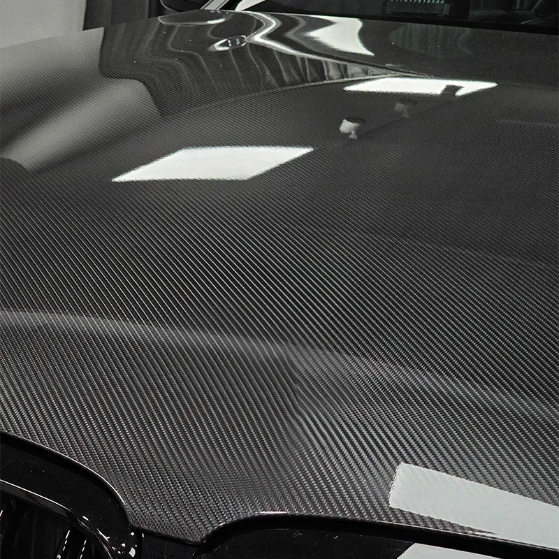 Hochglänzende 4D 6D Schwarze Carbonfolie, Autofolierung für Auto & Motorrad – Detail 2