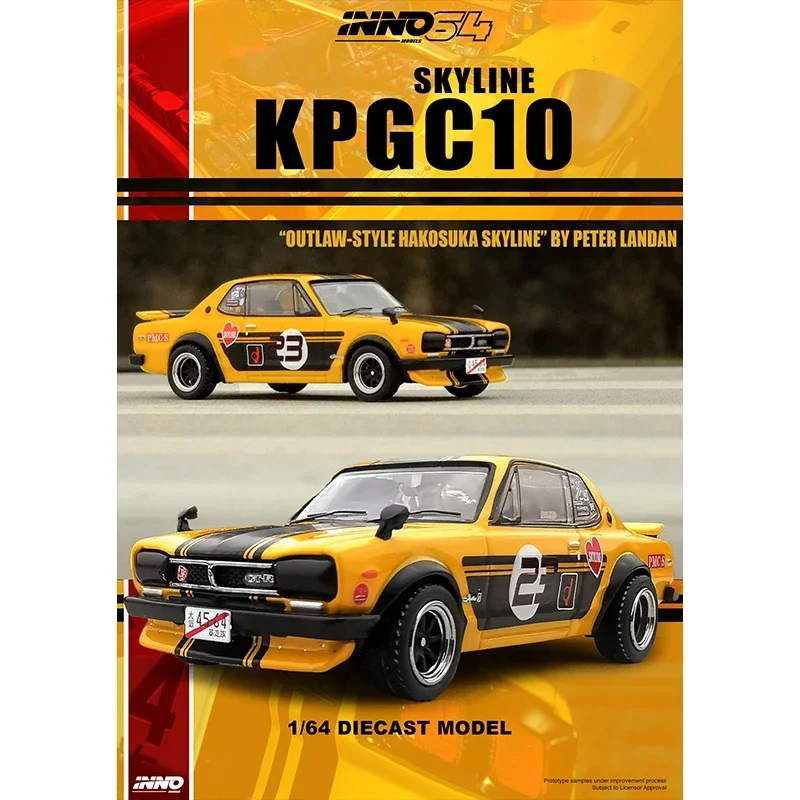 

INNO 1:64 hakosskyline UKA 2000 GTR KPGC10 коллекционные литые модели автомобилей коллекционные миниатюрные игрушки